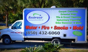 water damage restoration - truck