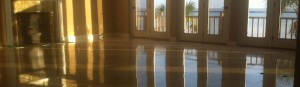 Shined and polished floors look new again after treatment by Escarosa Cleaning and Restoration