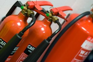 Fire extinguishers used to fight home fires