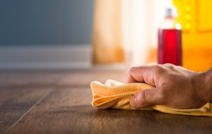 cleaning wood flooring