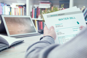 water bill showing possible hidden water leaks
